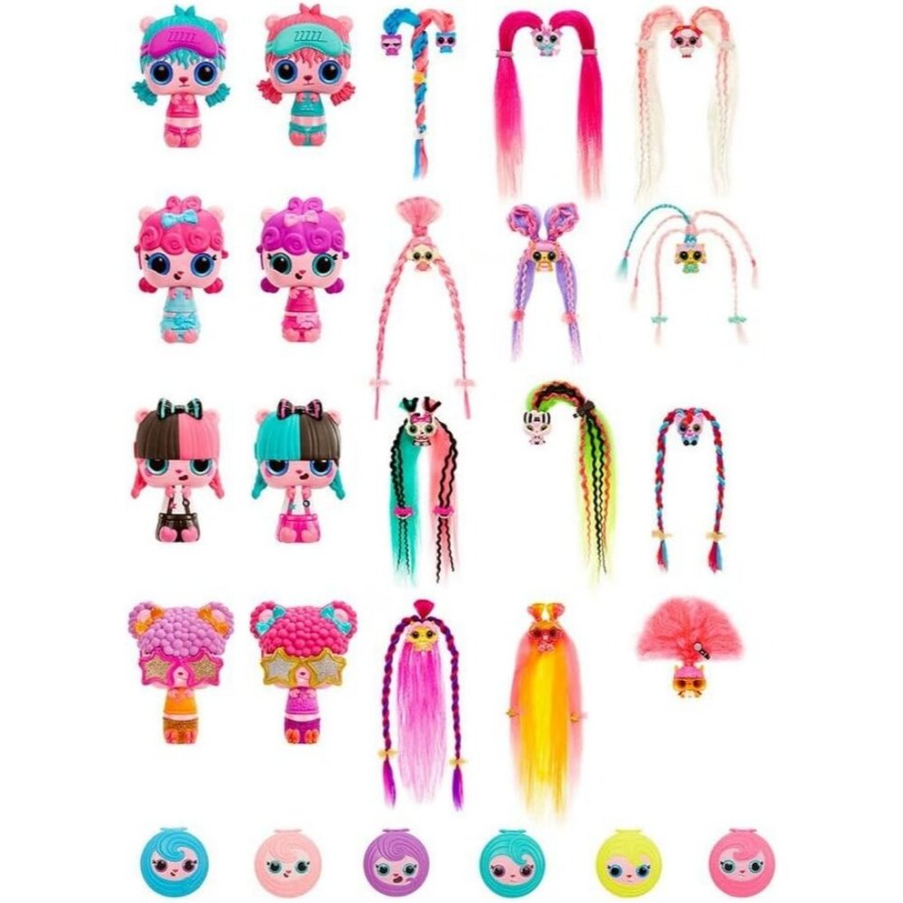 Pop Pop Hair Surprise Collectible Doll With Detachable Accessories & Colorful Ha - Picture 6 of 13